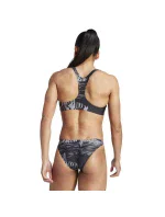 Dámské dvoudílné plavky IB7697 Černá s šedou - Adidas Dámské dvoudílné plavky IB7697 Černá s šedou - Adidas