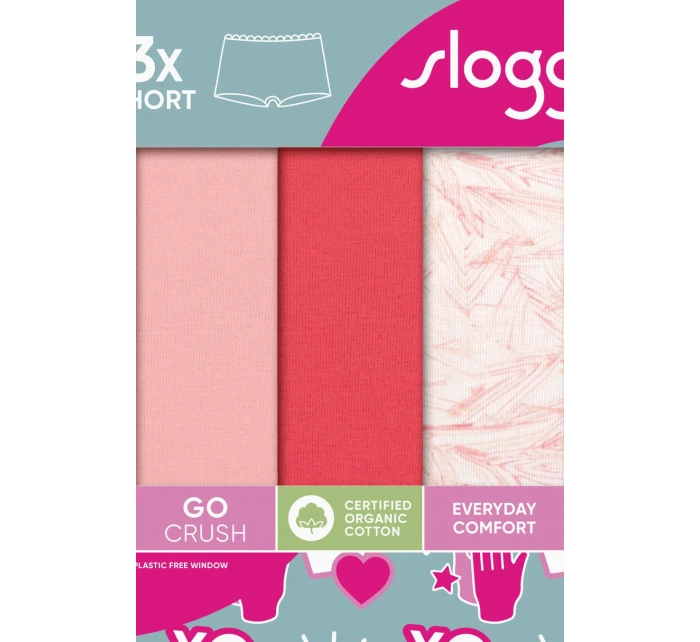 SLOGGI GO CRUSH SHORT 3PACK M005 SLOGGI GO CRUSH SHORT 3PACK M005