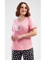 Dámské pyžamo kapri Motýl Dámské pyžamo kapri Motýl