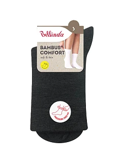 Dámské bambusové ponožky BAMBUS LADIES COMFORT SOCKS - BELLINDA - černá
