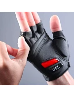 Cyklistické rukavice Rockbros S143-BK L s gelovými polštářky - černé