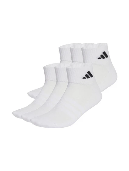 Ponožky adidas Cushioned Essentials Ankle, 6 párů, bílé, KE5495