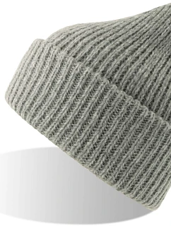 Pletená čepice light grey melange model 22456263 - Atlantis Headwear