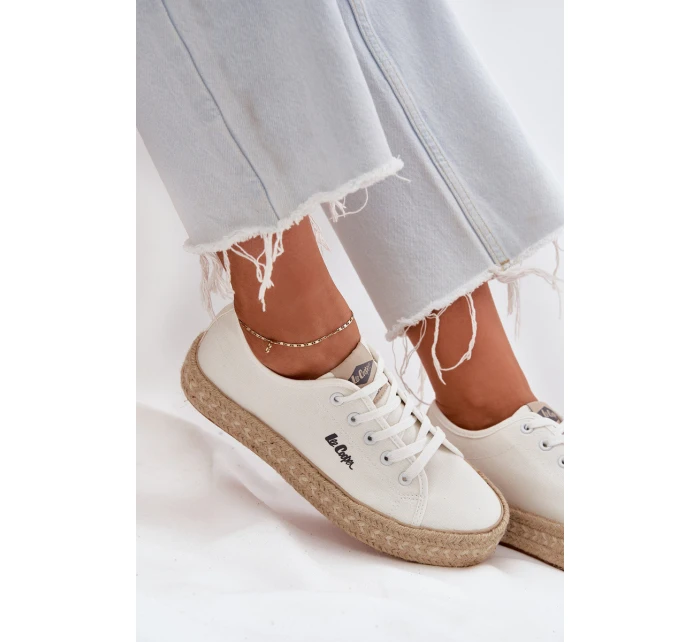 Dámské Tenisky S Pletením model 21694029 Bílé - Lee Cooper Dámské Tenisky S Pletením model 21694029 Bílé - Lee Cooper