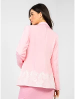 Marynarka IT MA model 22011349 jasny różowy - FPrice Marynarka IT MA model 22011349 jasny różowy - FPrice