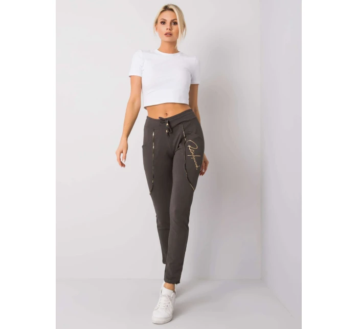 Tepláky RV DR 6046.12 tmavá khaki