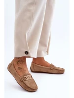 Dámské módní semišové mokasíny hnědé Rabell Dámské módní semišové mokasíny hnědé Rabell