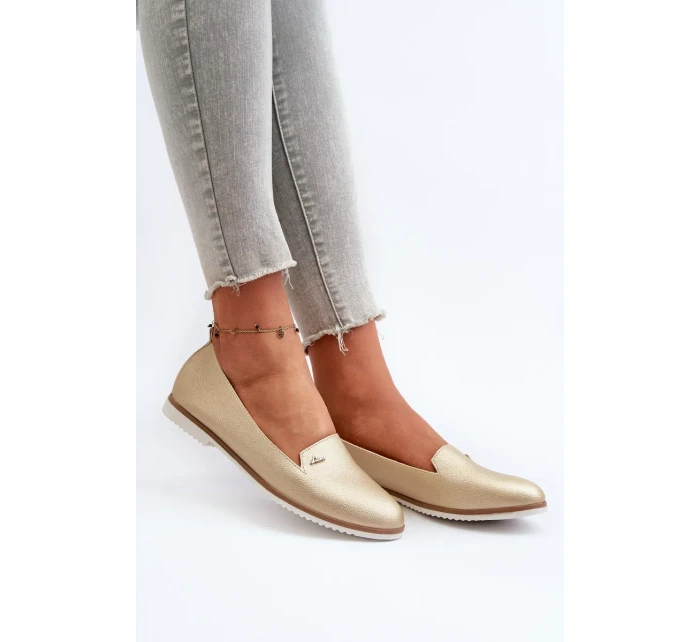 Dámské ploché mokasíny Gold model 21223618 - Kesi