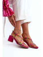 Sandály na podpatku model 198795 Step in style Sandály na podpatku model 198795 Step in style