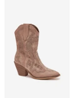 Boty na podpatku model 222513 Step in style Boty na podpatku model 222513 Step in style