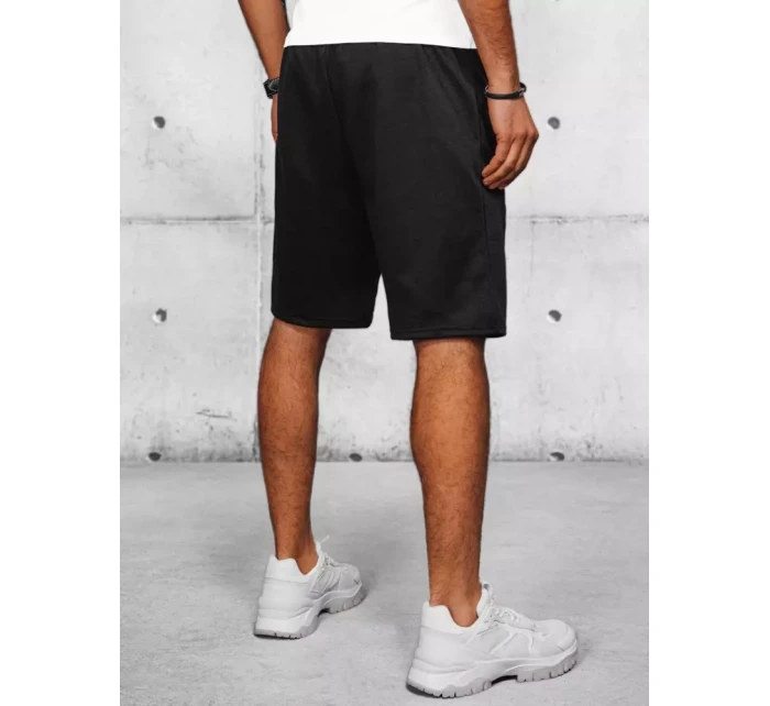Pánské černé teplákové šortky FashionStreet SX2206