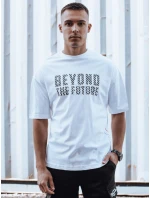 FashionStreet pánské bílé tričko RX5527 FashionStreet pánské bílé tričko RX5527