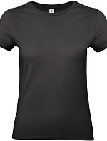 B&C #E190 /women Dámské tričko z těžké bavlny 01.004T black