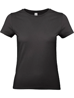 B&C #E190 /women Dámské tričko z těžké bavlny 01.004T black