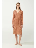 Noční košile s retro potiskem a řasením model 20515537 - Vamp Noční košile s retro potiskem a řasením model 20515537 - Vamp