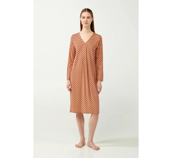 Noční košile s retro potiskem a řasením model 20515537 - Vamp Noční košile s retro potiskem a řasením model 20515537 - Vamp