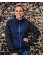 Result R 232F Dámská 2-vrstvá softshell vesta "Printable" 30.232F navy/royal