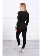 Sada s ozdobnými stuhami černé barvy