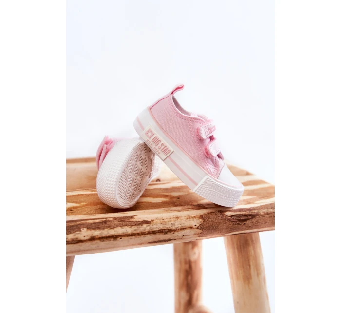 Dětské látkové tenisky se suchým zipem BIG STAR model 21594938 Růžová - Big Star Shoes Dětské látkové tenisky se suchým zipem BIG STAR model 21594938 Růžová - Big Star Shoes