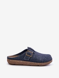 Pánské Pantofle S Přezkou Pantofle Tmavě Modré model 21677464 - Inblu