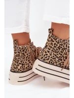 Dámské Tenisky S Mašlí A Zipem Na Platformě Panthera Mavara Dámské Tenisky S Mašlí A Zipem Na Platformě Panthera Mavara