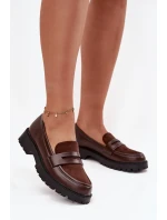 Dámské mokasiny z eko kůže čokoládové Cailen Dámské mokasiny z eko kůže čokoládové Cailen