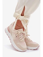 Dámské tenisky na platformě Béžové model 22099931 - Boto Dámské tenisky na platformě Béžové model 22099931 - Boto