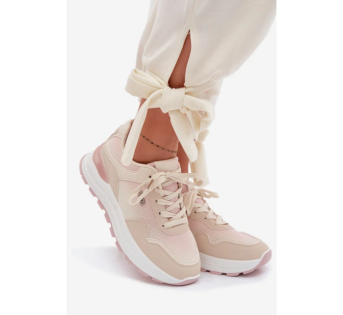 Dámské tenisky na platformě Béžové model 22099931 - Boto Dámské tenisky na platformě Béžové model 22099931 - Boto