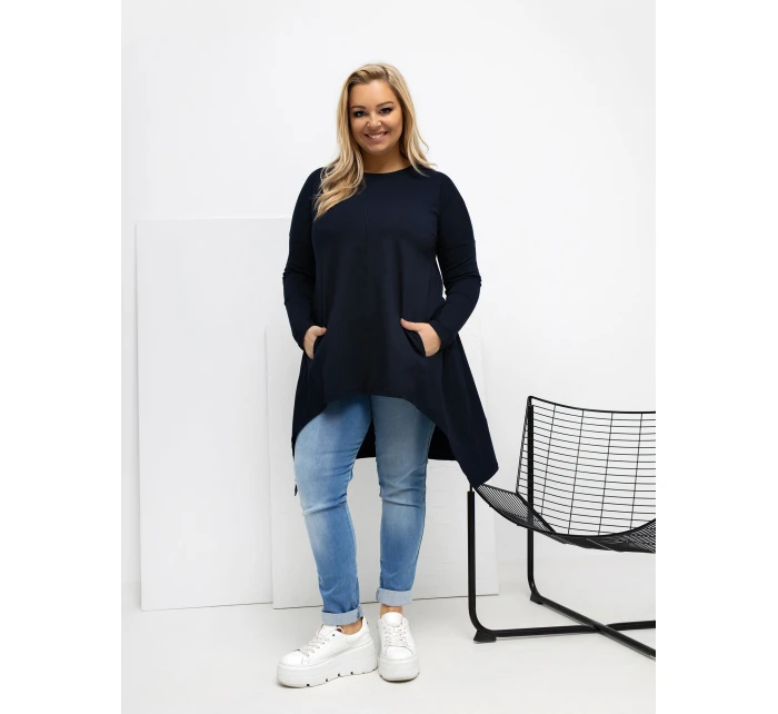 Bluzka RV BZ model 21820124 1.06 granatowy - FPrice Bluzka RV BZ model 21820124 1.06 granatowy - FPrice