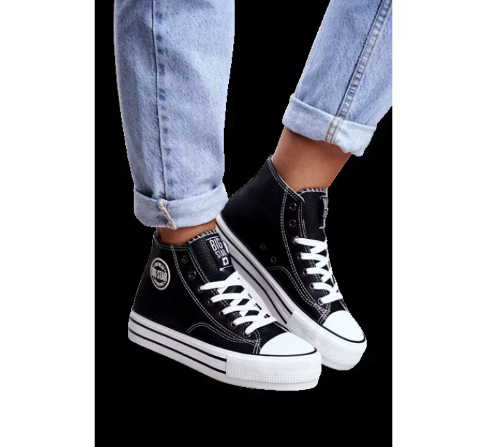 Dámské vysoké tenisky Big Star - černé