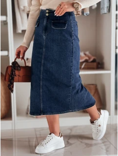 Dámská džínová maxi sukně s rozparkem BLUEVIC modrá FashionStreet CY0486