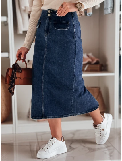 Dámská džínová maxi sukně s rozparkem BLUEVIC modrá FashionStreet CY0486