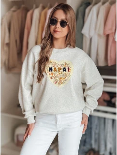 Dámská oversize mikina se srdcem SERDUCHOVA šedá FashionStreet BY1440