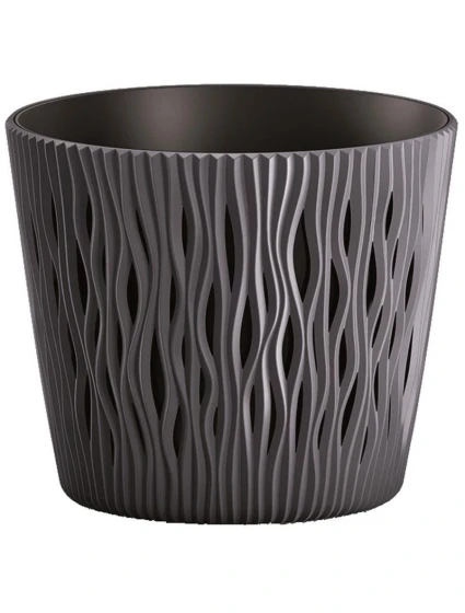 PÍSEČNÝ KULATÝ RYBNÍK 22CM ANTRACITOVÝ