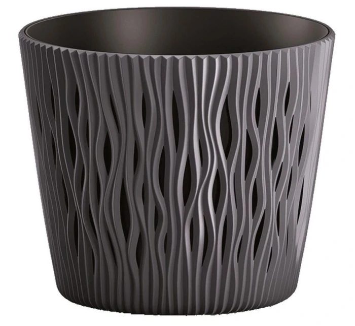 PÍSEČNÝ KULATÝ RYBNÍK 22CM ANTRACITOVÝ