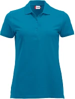 Clique Classic Marion S/S Dámské piqué polo z těžké bavlny 67.8246 turquoise Clique Classic Marion S/S Dámské piqué polo z těžké bavlny 67.8246 turquoise