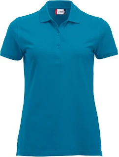 Clique Classic Marion S/S Dámské piqué polo z těžké bavlny 67.8246 turquoise