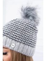 Čepice model 18745656 světle šedá - K-Fashion