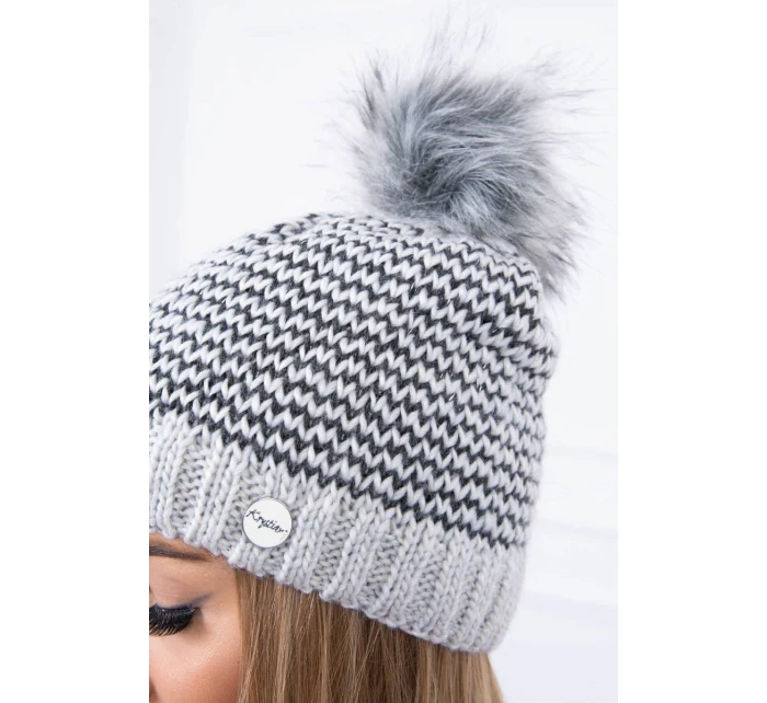 Čepice model 18745656 světle šedá - K-Fashion