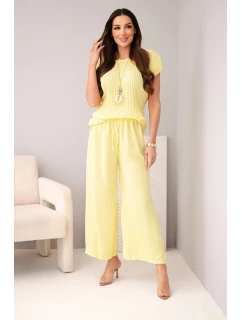 Komplet z  + spodnie žlutý model 22010200 - K-Fashion