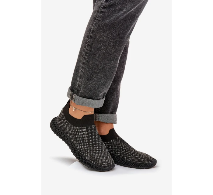 Dámské Sportovní Boty Se Zdobením D&A TW121 Černé