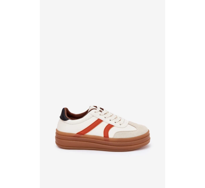 Dámské Tenisky Na Platformě Béžové Tolianna Dámské Tenisky Na Platformě Béžové Tolianna