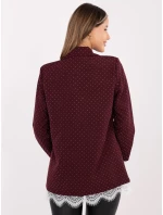 Marynarka IT MA bordowy model 21801849 - FPrice Marynarka IT MA bordowy model 21801849 - FPrice