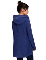 B131 Svetr s vysokým límcem - indigo