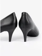 Luxusní  lodičky černé dámské na jehlovém podpatku