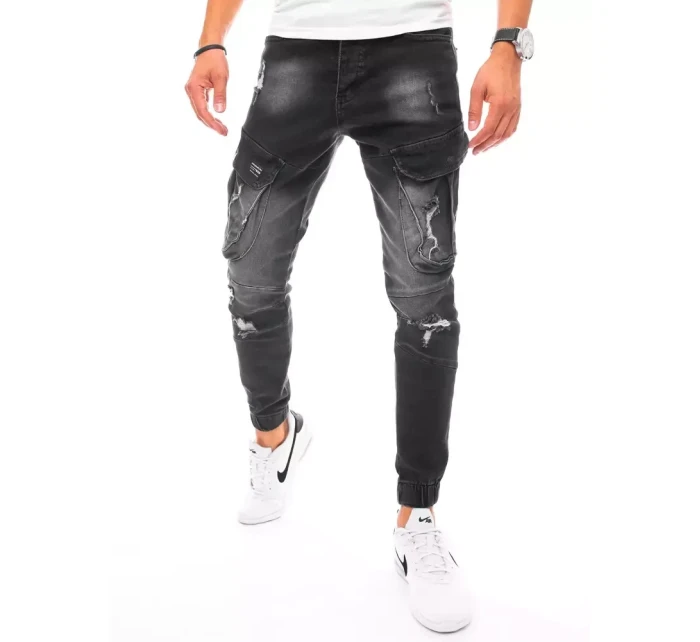 Pánské bojové džínové kalhoty černé model 21963219 - Dstreet
