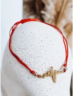 Náramek HEARTBEAT červený FashionStreet LY0086