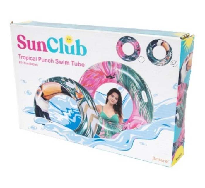 TROPICKÝ PLAVECKÝ KRUH 115CM 37598 RŮŽOVÝ TROPICKÝ PLAVECKÝ KRUH 115CM 37598 RŮŽOVÝ