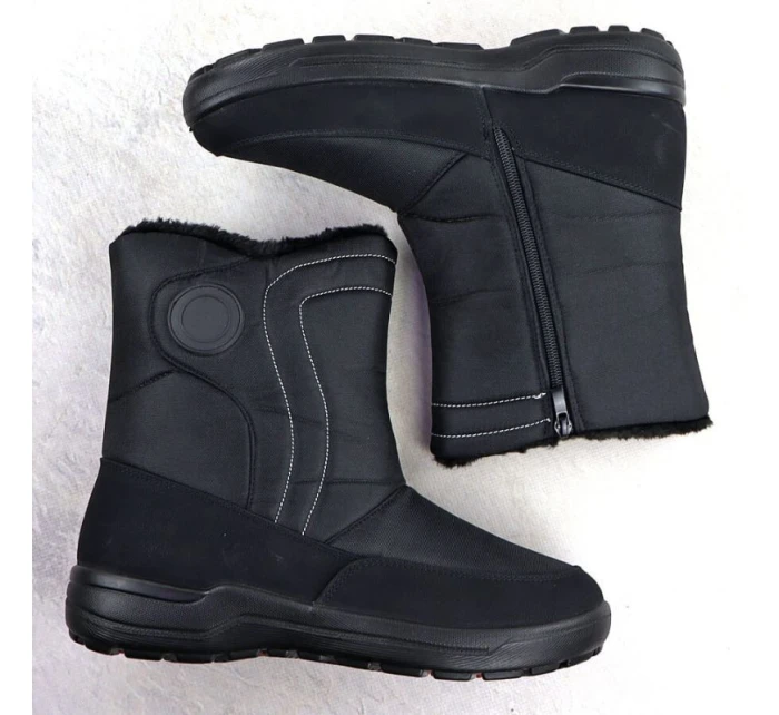 Dámské ploché zateplené sněhule černé model 21906490 - Potocki