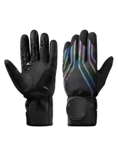 Rockbros zimowe rękawiczki rowerowe czarne L